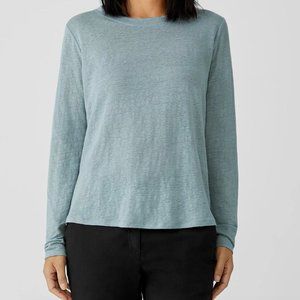 Eileen Fisher Linen Crew Neck Top